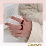  Nhẫn hở bọc vải nhung họa tiết gấu và thỏ độc đáo PK1396 