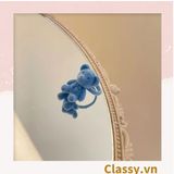  Nhẫn hở bọc vải nhung họa tiết gấu và thỏ độc đáo PK1396 