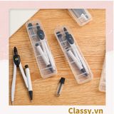  [GIAO HÀNG 7-25 NGÀY]  Classy Bộ comba, đồ dùng vẽ hình tròn bằng thép đi kèm lõi thay tiện lợi PK1409 