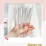  Classy Thước kẻ 20CM trong suốt hình lăng trụ tam giác độc đáo PK1412 