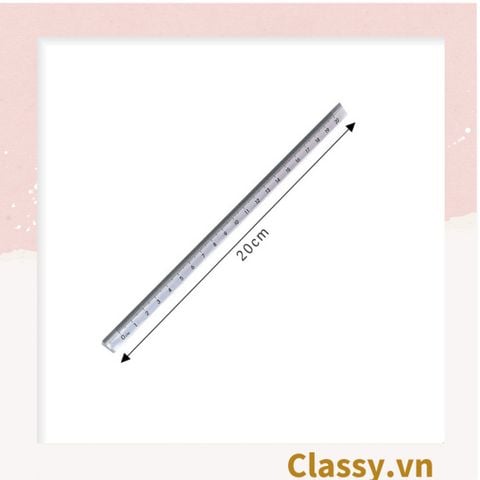  20 CHIẾC Thước kẻ 20CM trong suốt hình lăng trụ tam giác độc đáo PK1412 [ORDER] 