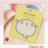  [GIAO HÀNG 7-25 NGÀY]  Classy Giấy note, giấy ghi chú hoạt tiết độc đáo nhiều màu pastel PK1416 