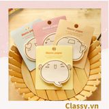  [GIAO HÀNG 7-25 NGÀY]  Classy Giấy note, giấy ghi chú hoạt tiết độc đáo nhiều màu pastel PK1416 