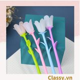  Classy Bút bi, bút gel mực đen hình bông hoa nhiều màu ngẫu nhiên PK1418 