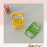  [GIAO HÀNG 7-25 NGÀY]  Classy Giá đỡ điện thoại hình chiếc ghế bằng nhựa chống trơn trượt, nhiều màu pastel PK1419 