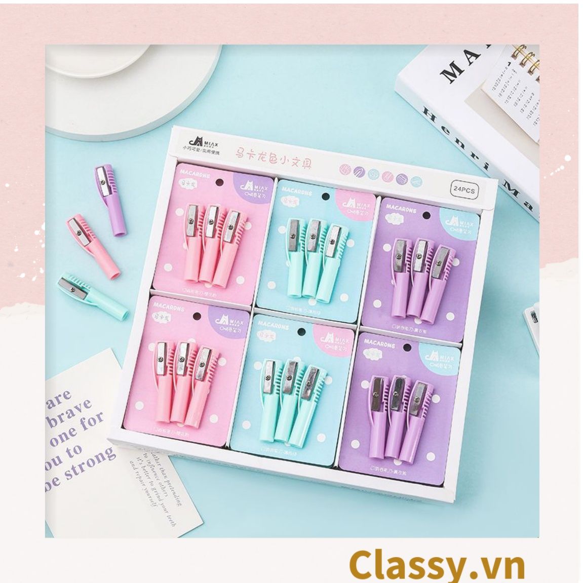  Classy Set 3 gọt chì một lưỡi màu pastel PK1422 