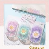  [GIAO HÀNG 7-25  NGÀY]  Classy Ghim giấy, kẹp giấy hộp ba ngăn, màu sắc đa dạng văn phòng phẩm tiện lợi PK1423 