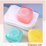  [GIAO HÀNG 7-25 NGÀY]  Classy Bàn chải tắm silicon tạo bọt matxa, đầu lông mềm mại PK1424 