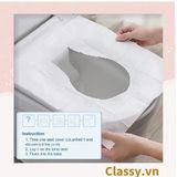  10 miếng Giấy lót bồn cầu dùng 1 lần đi du lịch vnctshop, miếng lót bồn cầu toilet nhà vệ sinh công cộng tự phân hủy PK1425 