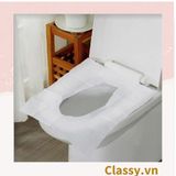  10 miếng Giấy lót bồn cầu dùng 1 lần đi du lịch vnctshop, miếng lót bồn cầu toilet nhà vệ sinh công cộng tự phân hủy PK1425 