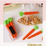  [GIAO HÀNG 7-25 NGÀY]  Classy Set 5 chiếc kẹp hàn miệng thực phẩm hình củ cà rốt tiện lợi PK1473 