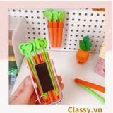  [GIAO HÀNG 7-25 NGÀY]  Classy Set 5 chiếc kẹp hàn miệng thực phẩm hình củ cà rốt tiện lợi PK1473 