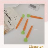  [GIAO HÀNG 7-25 NGÀY]  Classy Set 5 chiếc kẹp hàn miệng thực phẩm hình củ cà rốt tiện lợi PK1473 