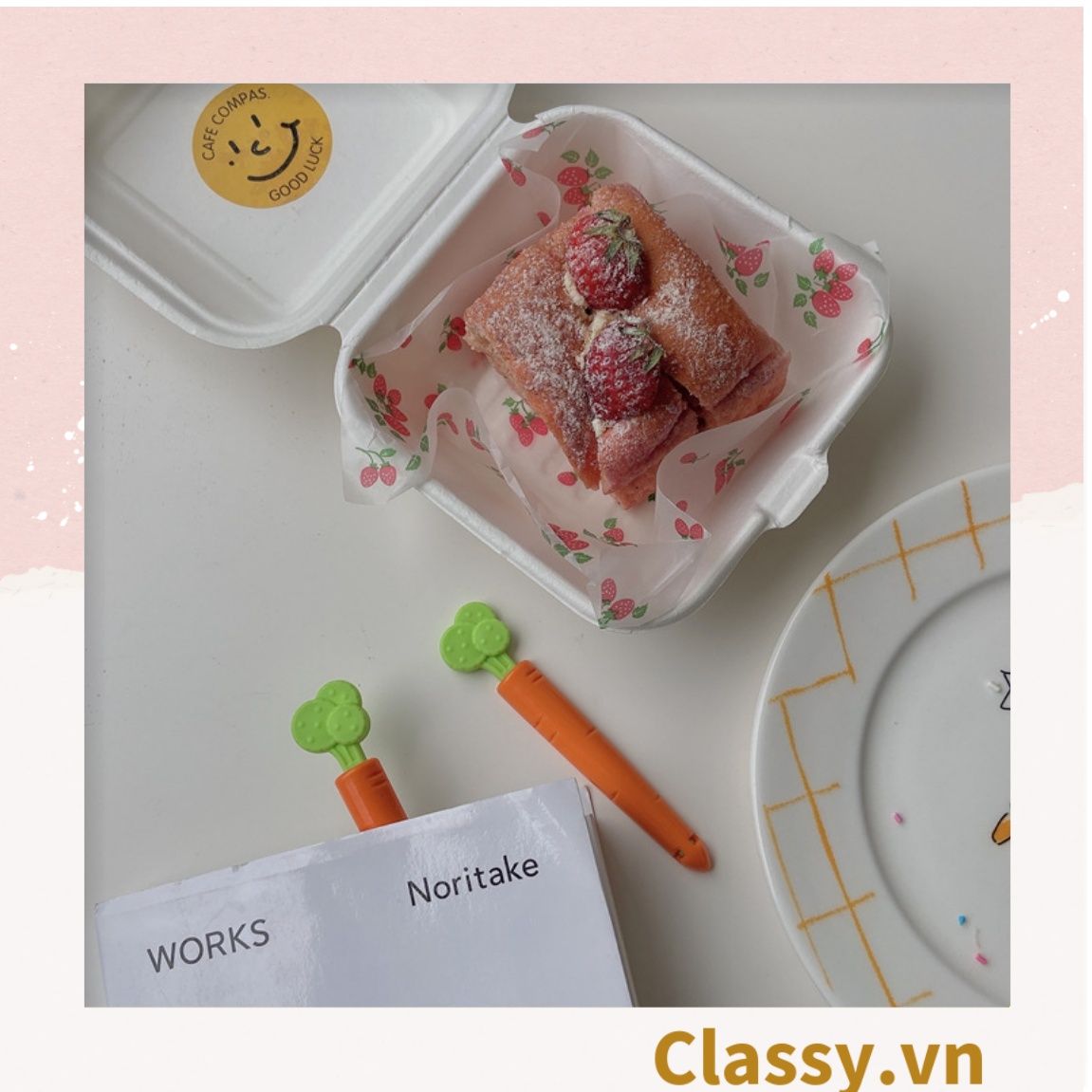  [GIAO HÀNG 7-25 NGÀY]  Classy Set 5 chiếc kẹp hàn miệng thực phẩm hình củ cà rốt tiện lợi PK1473 