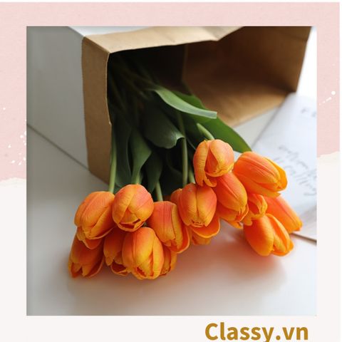  Bông tulip bằng vải, làm đạo cụ chụp hình, trang trí nhà cửa PK1474 