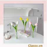  Bông tulip bằng vải, làm đạo cụ chụp hình, trang trí nhà cửa PK1474 