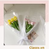  Classy Bông tulip bằng vải, làm đạo cụ chụp hình, trang trí nhà cửa PK1474 