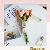  Classy Bông tulip bằng vải, làm đạo cụ chụp hình, trang trí nhà cửa PK1474 