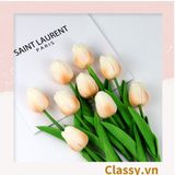  Classy Bông tulip bằng vải, làm đạo cụ chụp hình, trang trí nhà cửa PK1474 