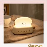  Đèn ngủ hình máy nướng bánh mì, đèn decor phòng nhiều chế độ sáng PK1477 