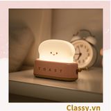  Đèn ngủ hình máy nướng bánh mì, đèn decor phòng nhiều chế độ sáng PK1477 
