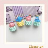  Classy Chậu cây xương rồng mini bằng nhựa, trang trí bàn làm việc, bàn học, decor phòng PK1489 