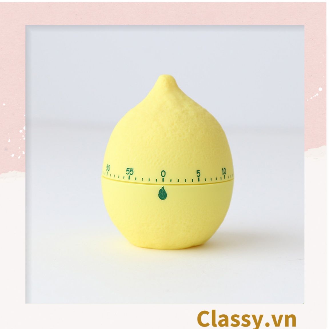  [GIAO HÀNG 7-25 NGÀY]  Classy Đồng hồ hẹn giờ xoay 360 độ 60 phút, họa tiết trái cây dễ thương PK1491 