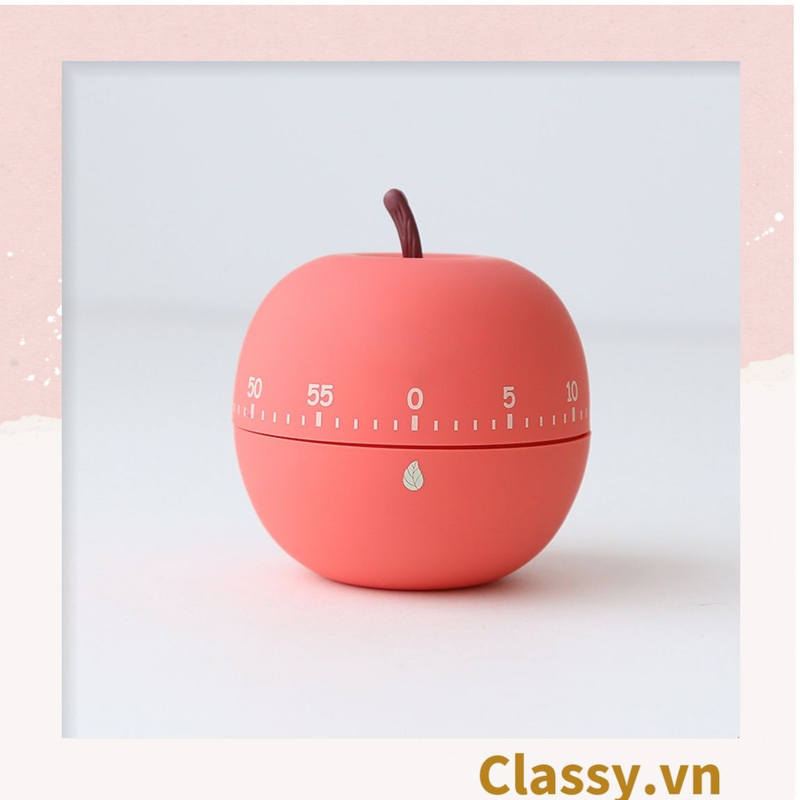  [GIAO HÀNG 7-25 NGÀY]  Classy Đồng hồ hẹn giờ xoay 360 độ 60 phút, họa tiết trái cây dễ thương PK1491 