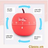  [GIAO HÀNG 7-25 NGÀY]  Classy Đồng hồ hẹn giờ xoay 360 độ 60 phút, họa tiết trái cây dễ thương PK1491 