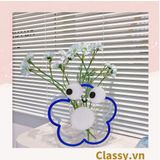  Classy Hộp đựng bút, đựng cọ trong suốt họa tiết ngẫu nhiên độc đáo PK1493 