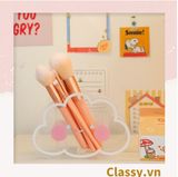  Classy Hộp đựng bút, đựng cọ trong suốt họa tiết ngẫu nhiên độc đáo PK1493 