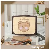  [GIAO HÀNG 7-25 NGÀY] Classy Túi đựng mỹ phẩm, đồ trang điểm, du lịch nhiều ngăn có quai xách PK1498 