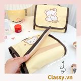 [GIAO HÀNG 7-25 NGÀY] Classy Túi đựng mỹ phẩm, đồ trang điểm, du lịch nhiều ngăn có quai xách PK1498 