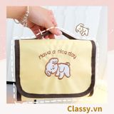  [GIAO HÀNG 7-25 NGÀY] Classy Túi đựng mỹ phẩm, đồ trang điểm, du lịch nhiều ngăn có quai xách PK1498 