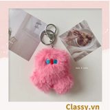  Classy Móc khóa búp bê lông Little Monster gắn túi xách, chìa khóa, điện thoại PK1502 