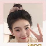  Classy Dây cột tóc, Scrunchies vải voan phong cách hàn quốc PK1505 