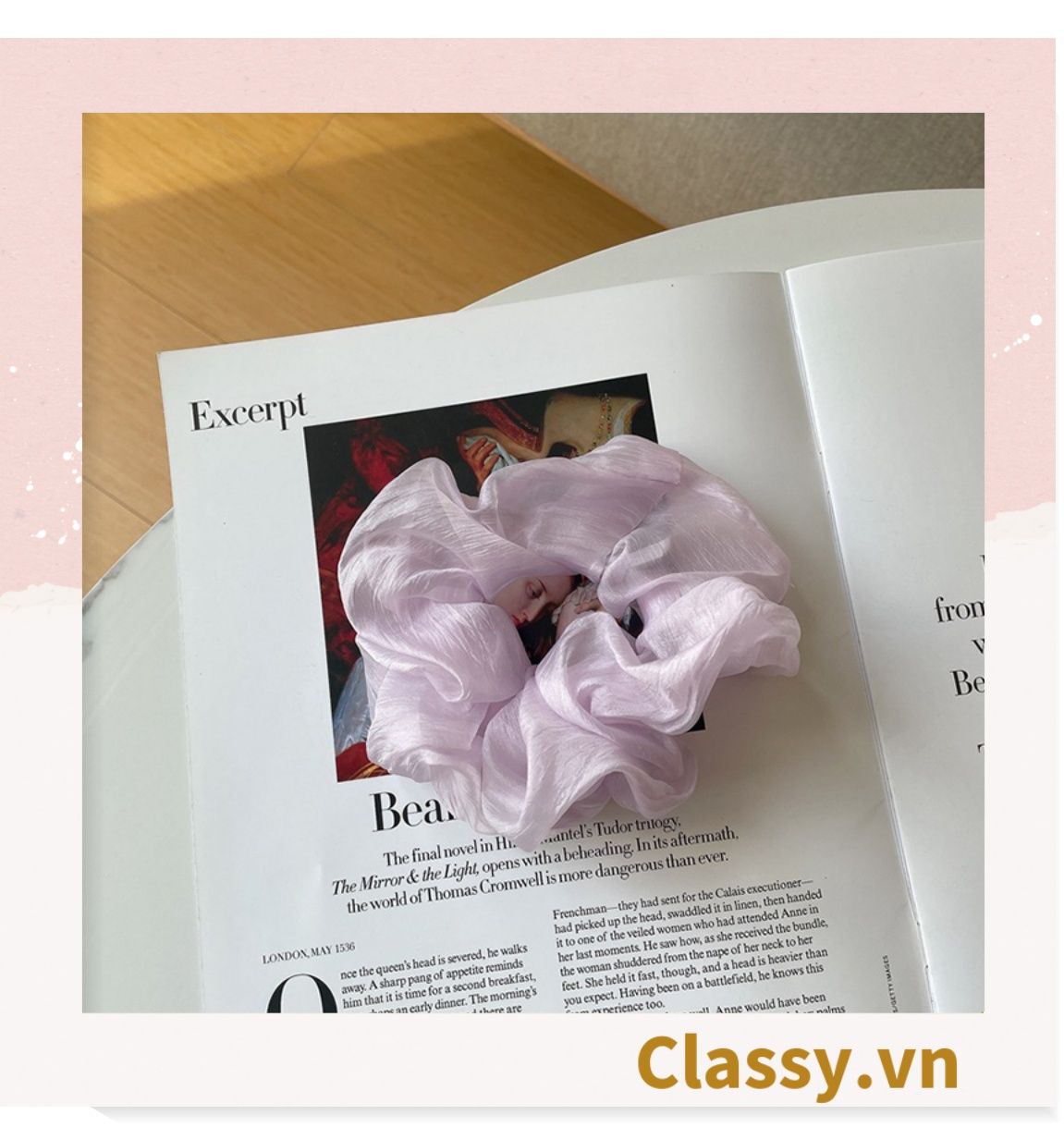  [GIAO HÀNG 7-25 NGÀY] Classy Dây cột tóc, Scrunchies vải voan phong cách hàn quốc PK1505 