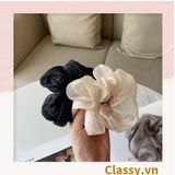  Classy Dây cột tóc, Scrunchies vải voan phong cách hàn quốc PK1505 