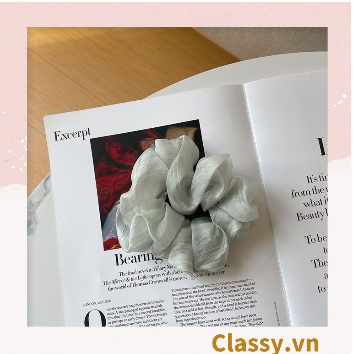  [GIAO HÀNG 7-25 NGÀY] Classy Dây cột tóc, Scrunchies vải voan phong cách hàn quốc PK1505 