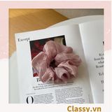  Classy Dây cột tóc, Scrunchies vải voan phong cách hàn quốc PK1505 