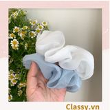  Classy Dây cột tóc, Scrunchies vải voan phong cách hàn quốc PK1505 