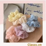  Classy Dây cột tóc, Scrunchies vải voan phong cách hàn quốc PK1505 