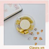  [GIAO HÀNG 7-25 NGÀY]  Classy Ghim giấy, kẹp giấy hộp bốn ngăn, màu sắc đa dạng văn phòng phẩm tiện lợi PK1506 