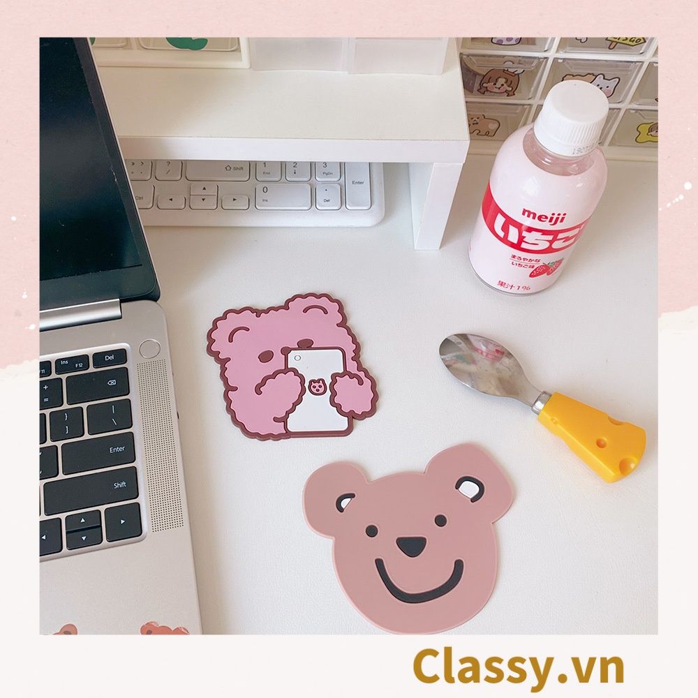  [GIAO HÀNG 7-25 NGÀY]  Classy Miếng lót đế ly, lót đế cốc họa tiết động vật ngẫu nhiên PK1515 