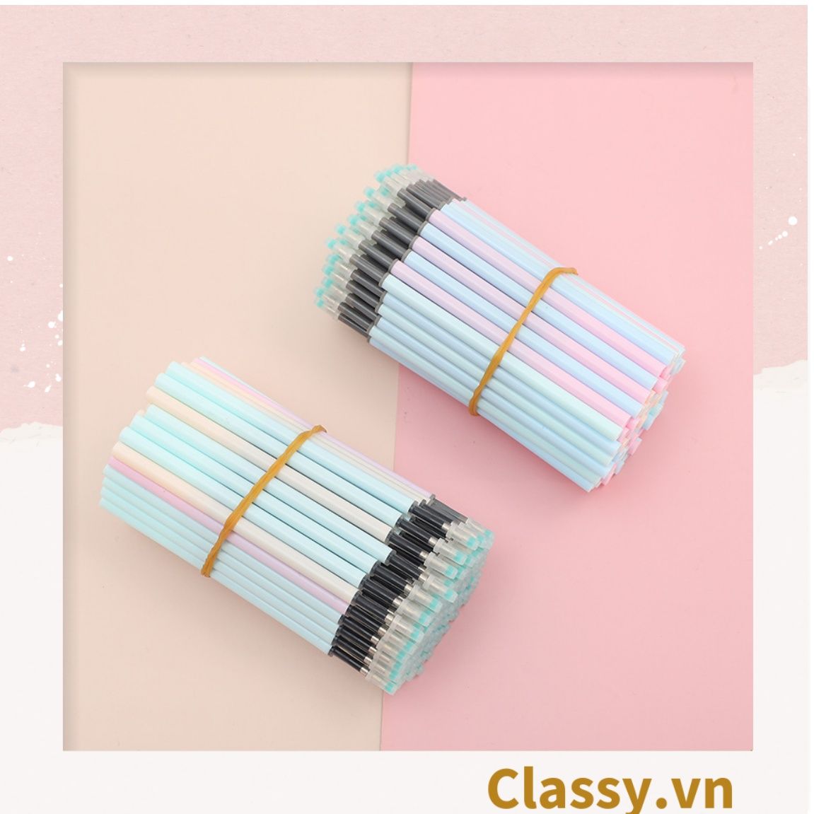  Classy Túi 20 ruột bút màu ngẫu nhiên, bút gel, bút mực màu đều, đậm, nét PK1516 