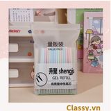  Classy Túi 20 ruột bút màu ngẫu nhiên, bút gel, bút mực màu đều, đậm, nét PK1516 