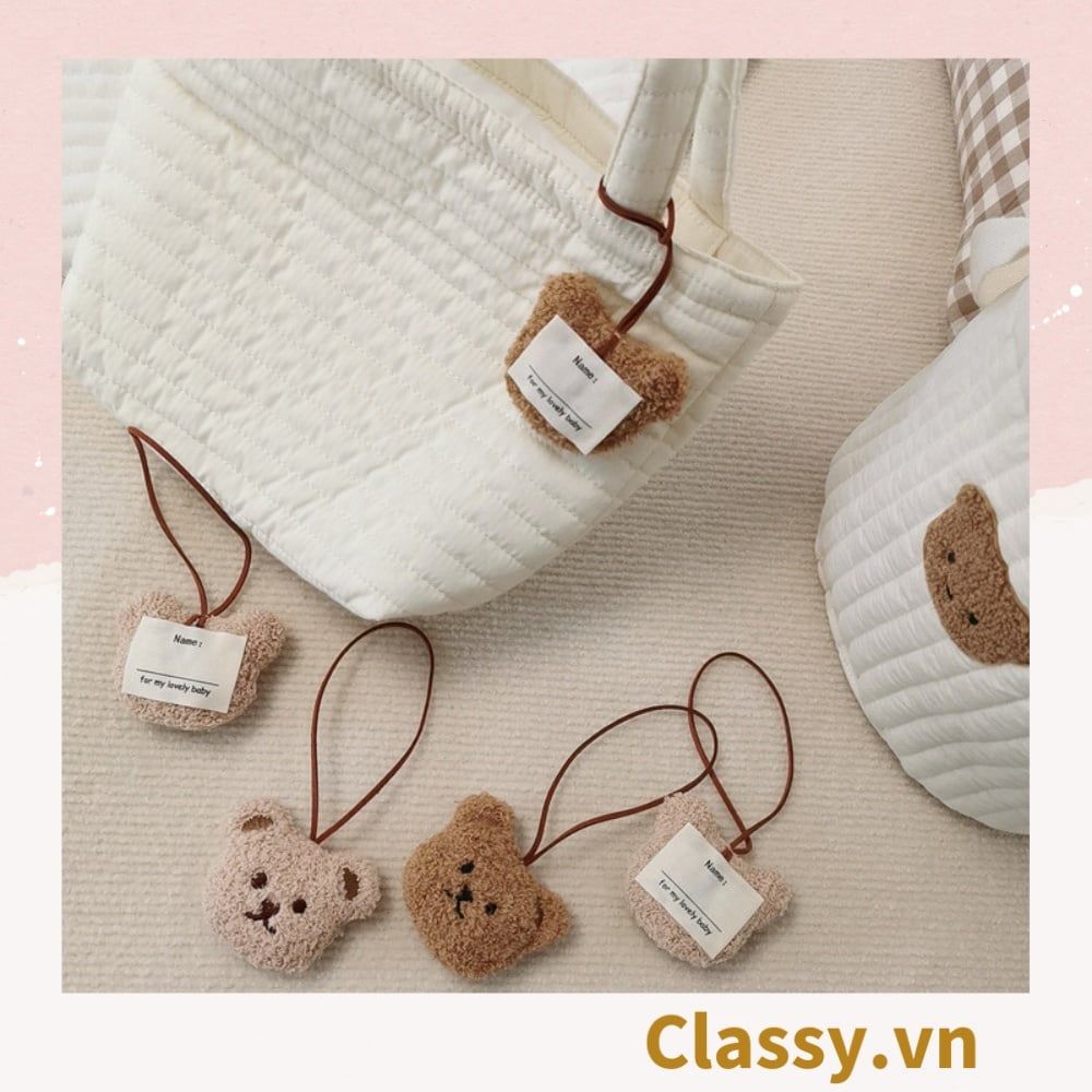  [GIAO HÀNG 7-25 NGÀY]  Classy Móc khóa mặt gấu nhiều màu, móc khóa điện thoại, sổ tay PK1518 