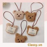  [GIAO HÀNG 7-25 NGÀY]  Classy Móc khóa mặt gấu nhiều màu, móc khóa điện thoại, sổ tay PK1518 