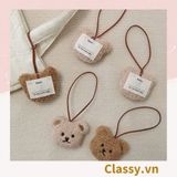  [GIAO HÀNG 7-25 NGÀY]  Classy Móc khóa mặt gấu nhiều màu, móc khóa điện thoại, sổ tay PK1518 