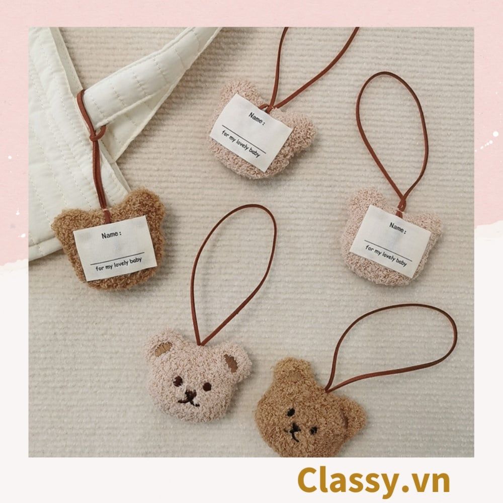  [GIAO HÀNG 7-25 NGÀY]  Classy Móc khóa mặt gấu nhiều màu, móc khóa điện thoại, sổ tay PK1518 